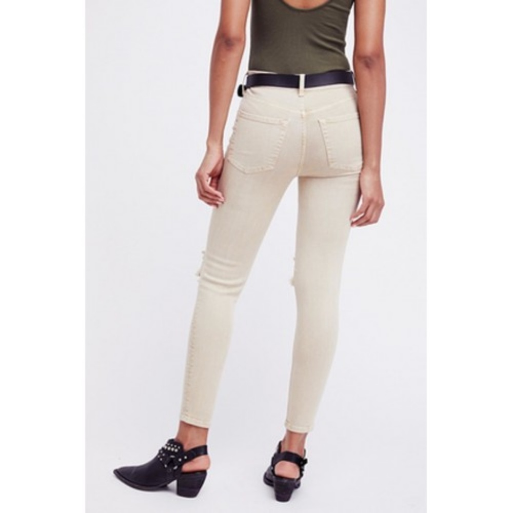NWT Free People High Waist Busted Knee Skinny Jean - Picture 2 of 7